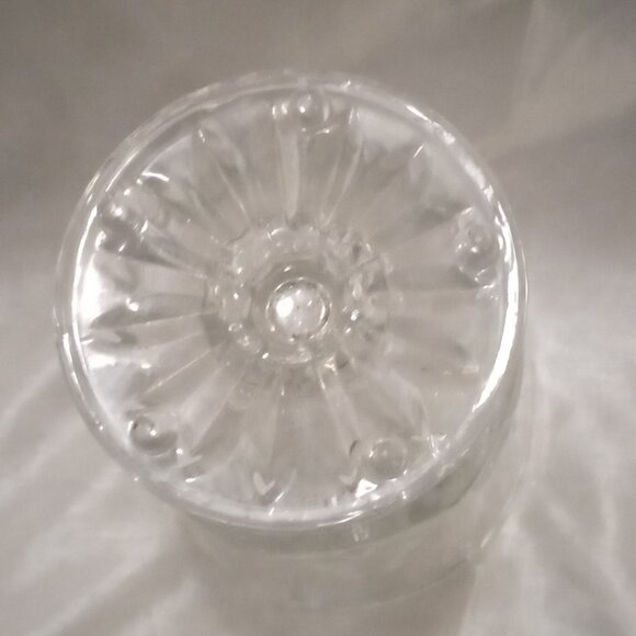 Glass holiday vase 7.5" 3-D christmas trees on outside Christman in July event - Picture 5 of 5